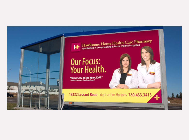 Hawkstone Pharmacy - Bus Shelter